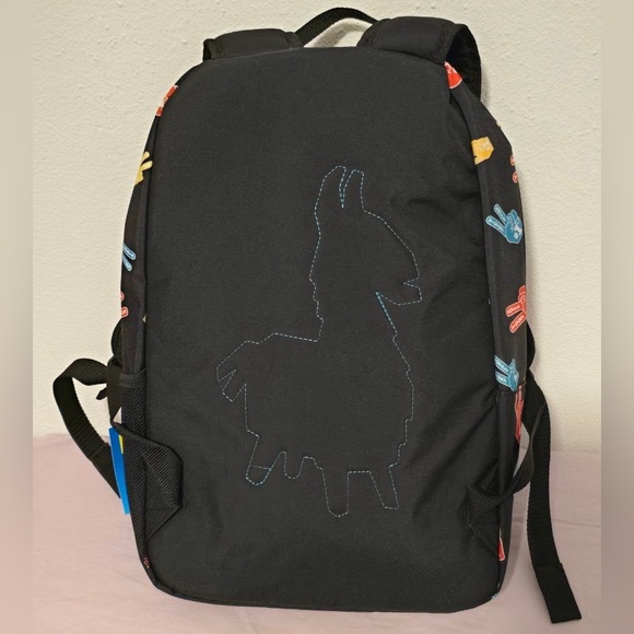 ❤️🩱💛🎒 Fortnite Black Backpack with Peace Signs - Picture 3 of 9